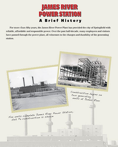 cover of PDF titled James River Power Station: A Brief History